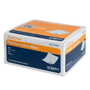 Povidone-Iodine Antiseptic Wipes Box 200