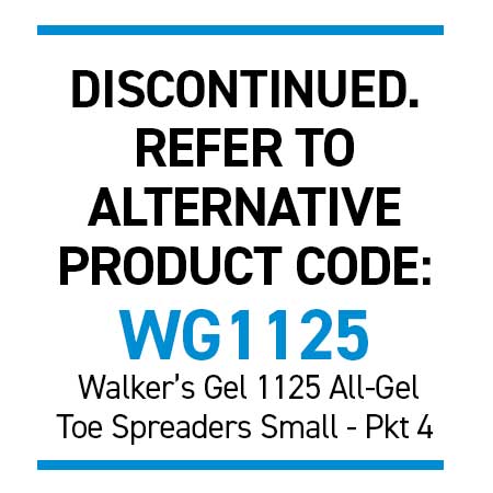 Silipos 6508 Gel Toe Spreaders - Small Pkt 4 Anti-Bacterial with Silver