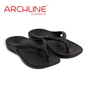 Archline Rebound Thongs Black Pair (Euro 38 | US W7 | UK W5)
