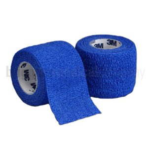 Coban 1583-Blue Self-Adherent Wrap 75mm x 2m Each