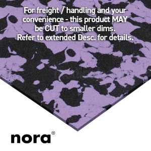 Lunasoft SL40 2mm Top Cover Black/Lilac 1280mm x 890mm Sheet