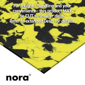 Lunasoft SL40 2mm Top Cover Black/Yellow 1280mm x 890mm Sheet