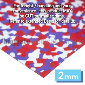 Multisoft 2mm Sheet Red/White/Purple 1045mm x 930mm