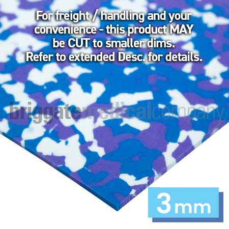 Multisoft 3mm Sheet Blue/White/Purple 1010mm x 900mm
