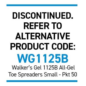 Silipos 6508B Gel Toe Spreaders - Small Bulk 50 Anti-Bacterial with Silver