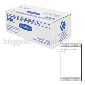 Sodium Chloride (Saline) 0.9% Irrig. Sachets 30ml Box 75