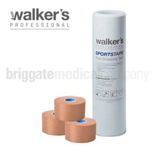 Walker's Premium Rigid Sportstape 50mm x 13.7M Drum of 6
