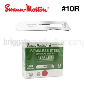 Swann Morton Size 10R Butter Blades Scalpel Blades for Dermal Planing Pkt 100