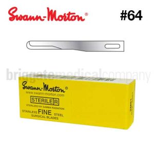 Swann Morton Fine Blades 5904 Size 64 Box 25
