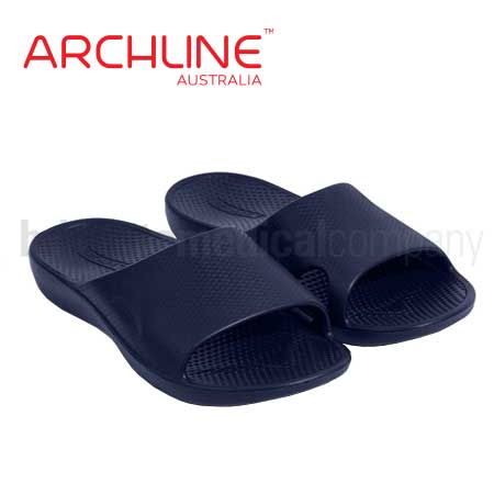 Archline Rebound Slides Navy (ahs00104-42) Pair Euro 42 | Us W11/M9 | Uk W9/M7