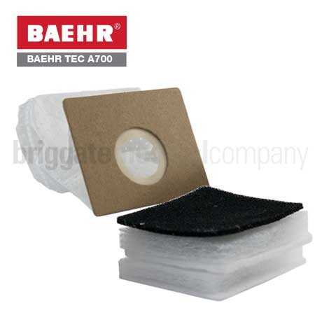 Baehr A700 Dust Filter Bags Pkt 10 (Includes 1 x Filter Set)