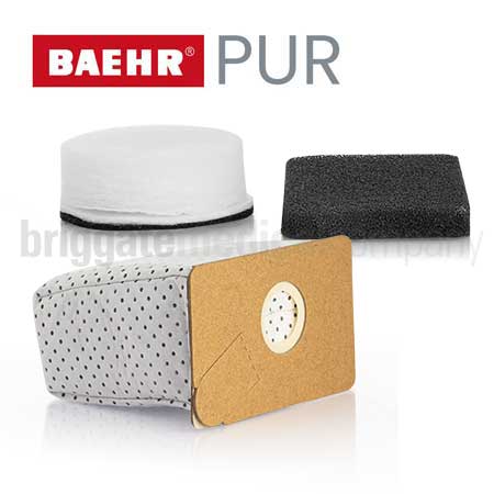 Dust Bags for Baehr 'PUR' Vacuum Drill Pkt 6 (Includes One Filter Set)