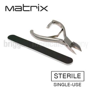 Matrix Single-Use General Treatment Kit 1 (contains: Clipper & Foot Dresser) Box 10