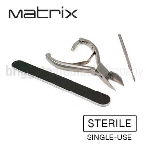 Matrix Single-Use General Treatment Kit 2 (contains: Clipper, Foot Dresser & Blacks File) Box 10
