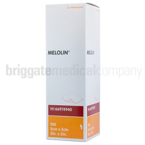 Melolin 66974940 Dressings 5 x 5cm Sterile Box 100