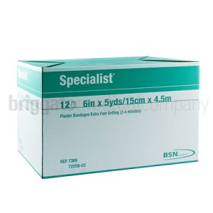 Specialist 7368 (6') Plaster of Paris (P.O.P) Bandage 15cm x 4.5m Box 12