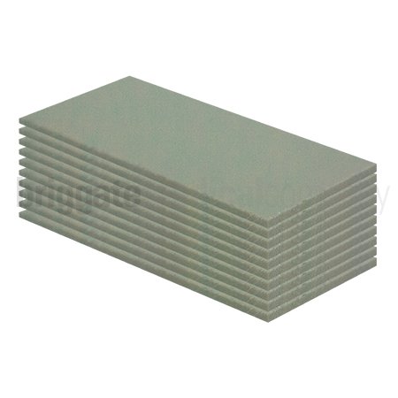 Polypropylene Plates 4.5mm Grey 22cm x 11cm Pkt 10