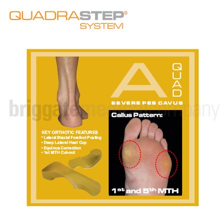 Quadrastep Type A Adult Size 4 Fits W:11-12 M:9.5-10.5 Euro:43-44 PAIR - Image 2