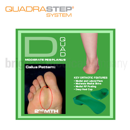 Quadrastep Type D Adult Size 3 Fits W:9.5-10.5 M:8-9 Euro:41-42 PAIR - Image 2