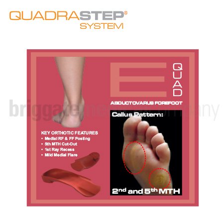 Quadrastep Type E+ Adult Size 5 Fits W:12.5-13.5 M:11-12 Euro:45-46 PAIR - Image 2