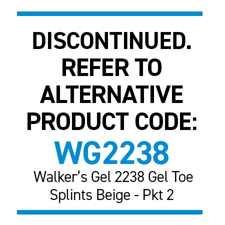 Silipos 10238 Gel Toe Splint Beige Pkt 2