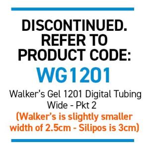 Silipos 10875 Digital Tubing - Ribbed Wide Pkt 2  Each: 3 x 15cm