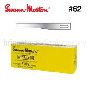 Swann Morton Fine Blades 5902 Size 62 Box 25