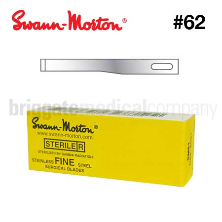Swann Morton Fine Blades 5902 Size 62 Box 25