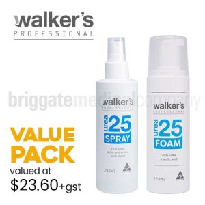 Walker's Professional Urea 25 Foam & Spray Value Pack