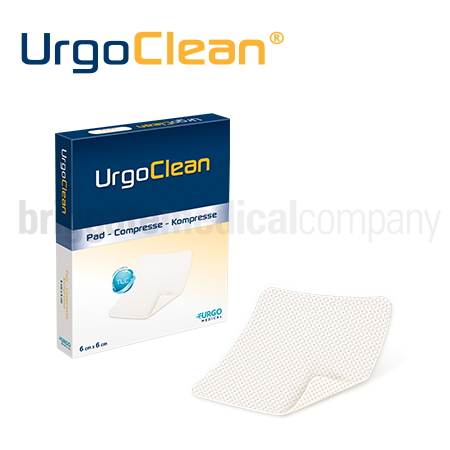 UrgoClean Poly Absorbent Dressing 6cm x 6cm Box 10 (100369)