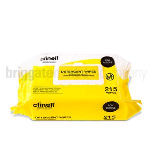 Clinell Detergent Wipes Pack of 215 (Multi Surface, Ph Neutral)