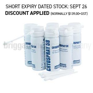 Cryospray-59 Cryosurgical Wart Treatment 6 Pack (Contains: 6 x 50ml Canisters with Applicators)