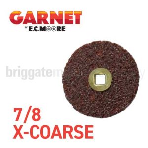 Moores Garnet Discs 7/8 Extra Coarse Pkt 200