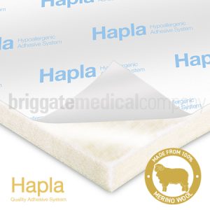 Hapla Gold Pure Wool Adhesive Felt 10mm Pack of 4 Sheets