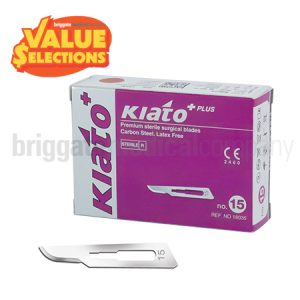 Kiato Carbon Steel Blades Size 15 Box 100