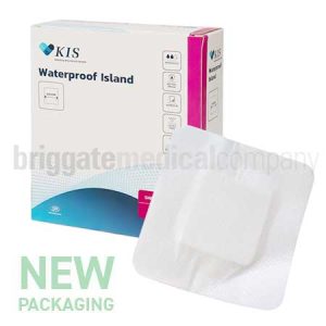 KIS Water-Proof Island Dressing 10cm x 10cm Box 10 (formerley Border-Lite)