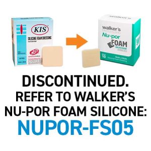 KIS Silicone Foam Dressing 5cm x 5cm Box 10 (Non-Border)