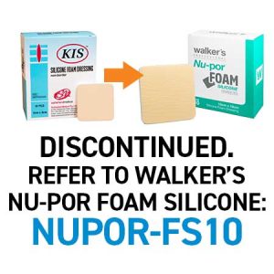 KIS Silicone Foam Dressing 10cm x 10cm Box 10 (Non-Border)