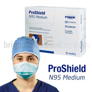 Proshield N-95 Respirator Masks MEDIUM Box 50 (Niosh Approved | P2 Compliant)