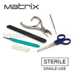 Matrix Single-Use General Treatment Kit 3 (contains: Clipper, Foot Dresser, B/File, Scissor & Handle w/Blade)