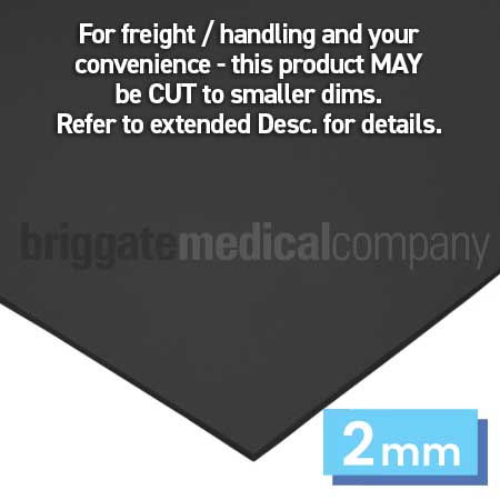 Multiform 2mm Sheet Black 1100mm x 1100mm