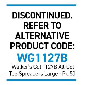 Silipos 6510B Gel Toe Spreaders - Large Bulk 50 Anti-Bacterial with Silver (NEW - Large Size)