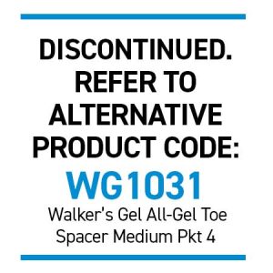 Silipos 92837 No-Slip All Gel Toe Spacer Pkt 4