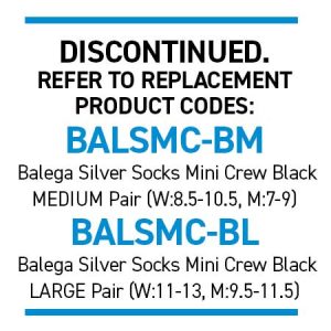 SilverSocks SOCK20 Adult 6-11 Black Pair