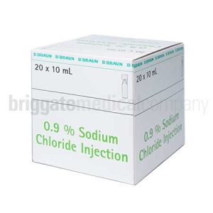 Sodium Chloride (Saline) 0.9% Inject. 10ml Polyamp Box 20