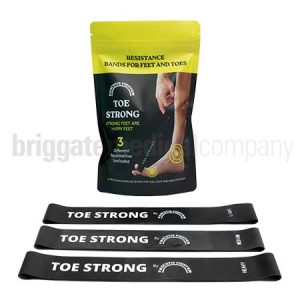 Toe Strong Resistance Bands Pkt 3 (consists of Light, Medium and Heavy resistance loops)