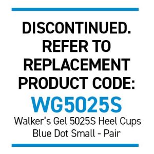 WonderSpur 4500 Heel Cups - Blue Dot Small Pair