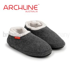 Archline Slippers Closed-Back Grey Pair (Euro 39 | US W8/M6 | UK W6/M4)