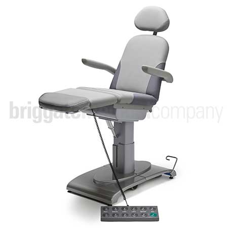 Callisto Gen2 Podiatry Chair in Platin Grey Upholstery with 175kg Rated Lift Capacity - Image 2