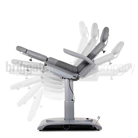 Callisto Gen2 Podiatry Chair in Platin Grey Upholstery with 175kg Rated Lift Capacity - Image 4